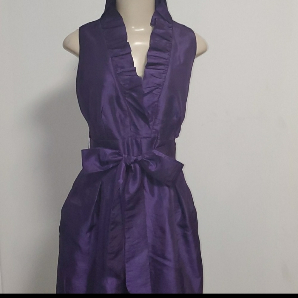♥️💜LONDON TIMES LAVENDER SLEEVELESS DRESS💜♥️ - Picture 4 of 11